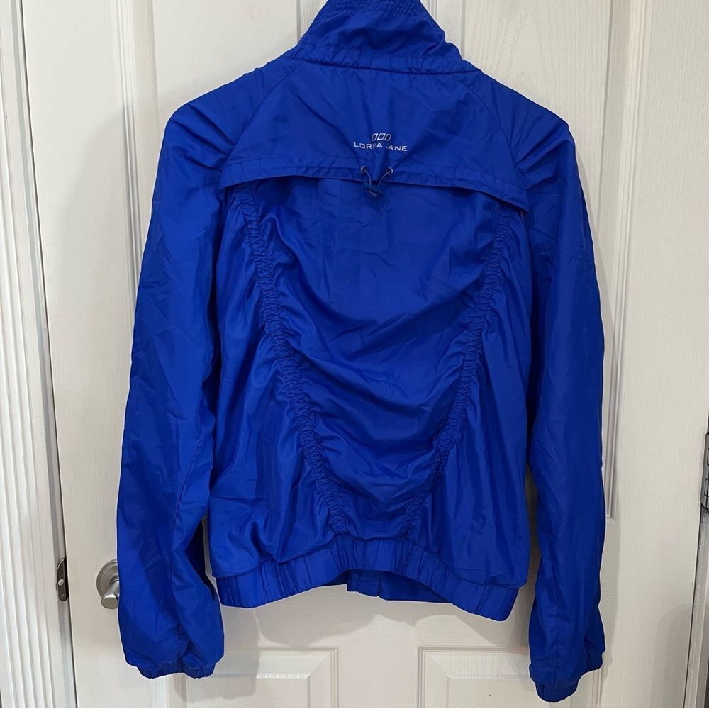 Lorna Jane active blue jacket zipper closure elastic cuffs and waist size M - Picture 7 of 12